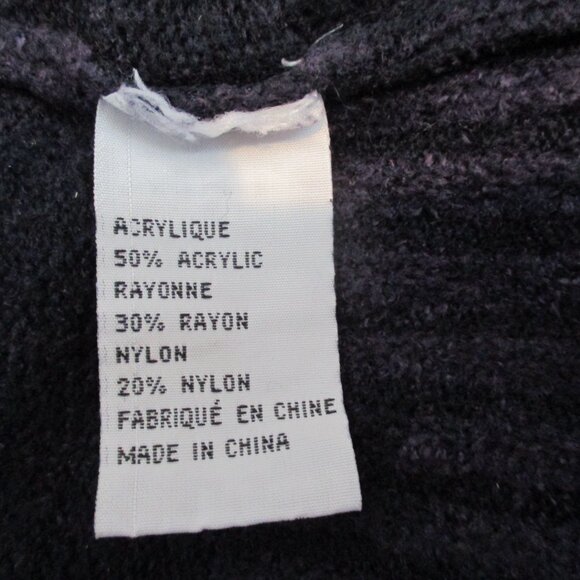 Moffi Unique Knit Sweater โ Asymmetrical Neckline & Faux Belt Detail (Size L) - Picture 11 of 16